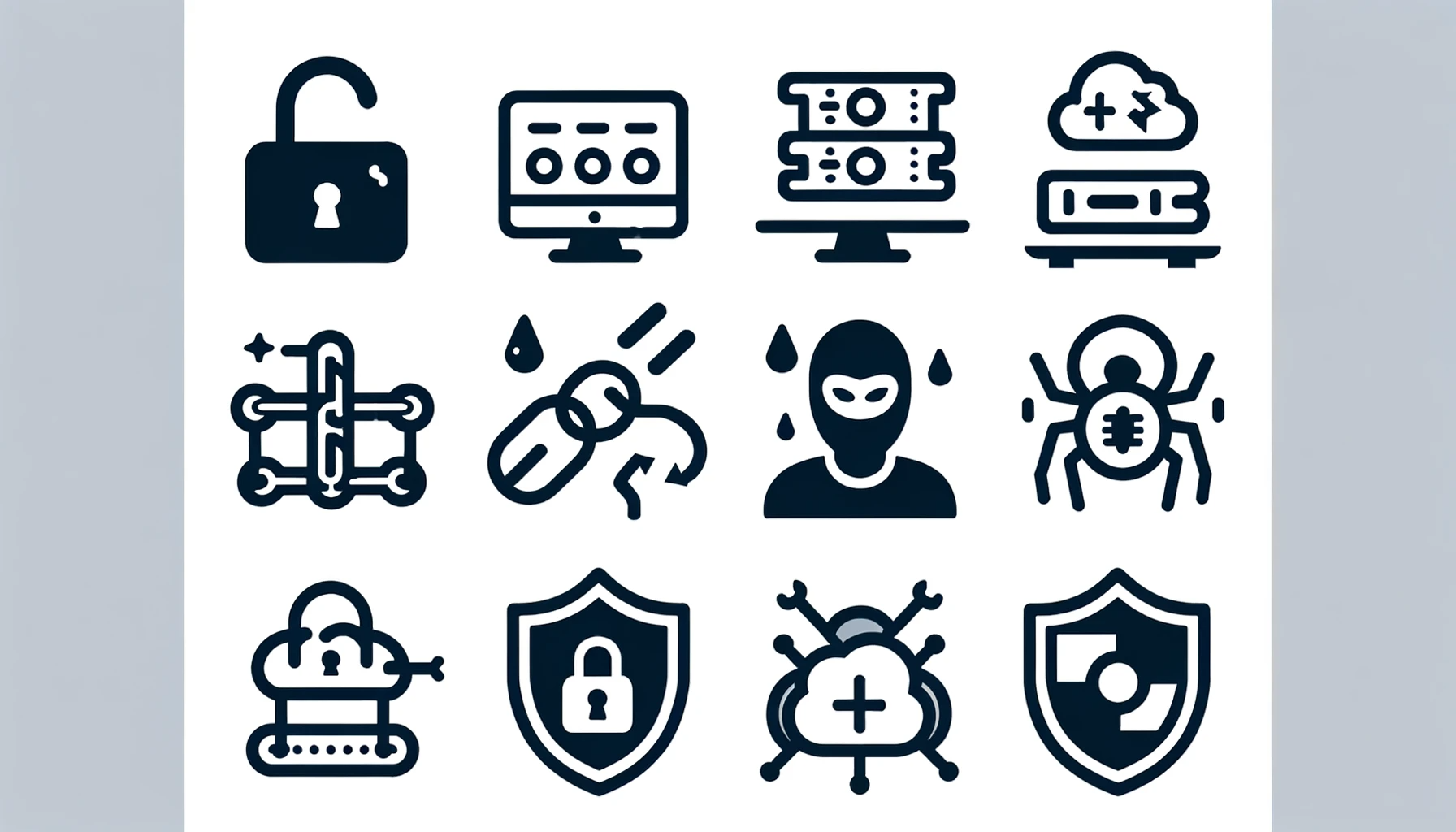A set of icons representing various self-hosted services.