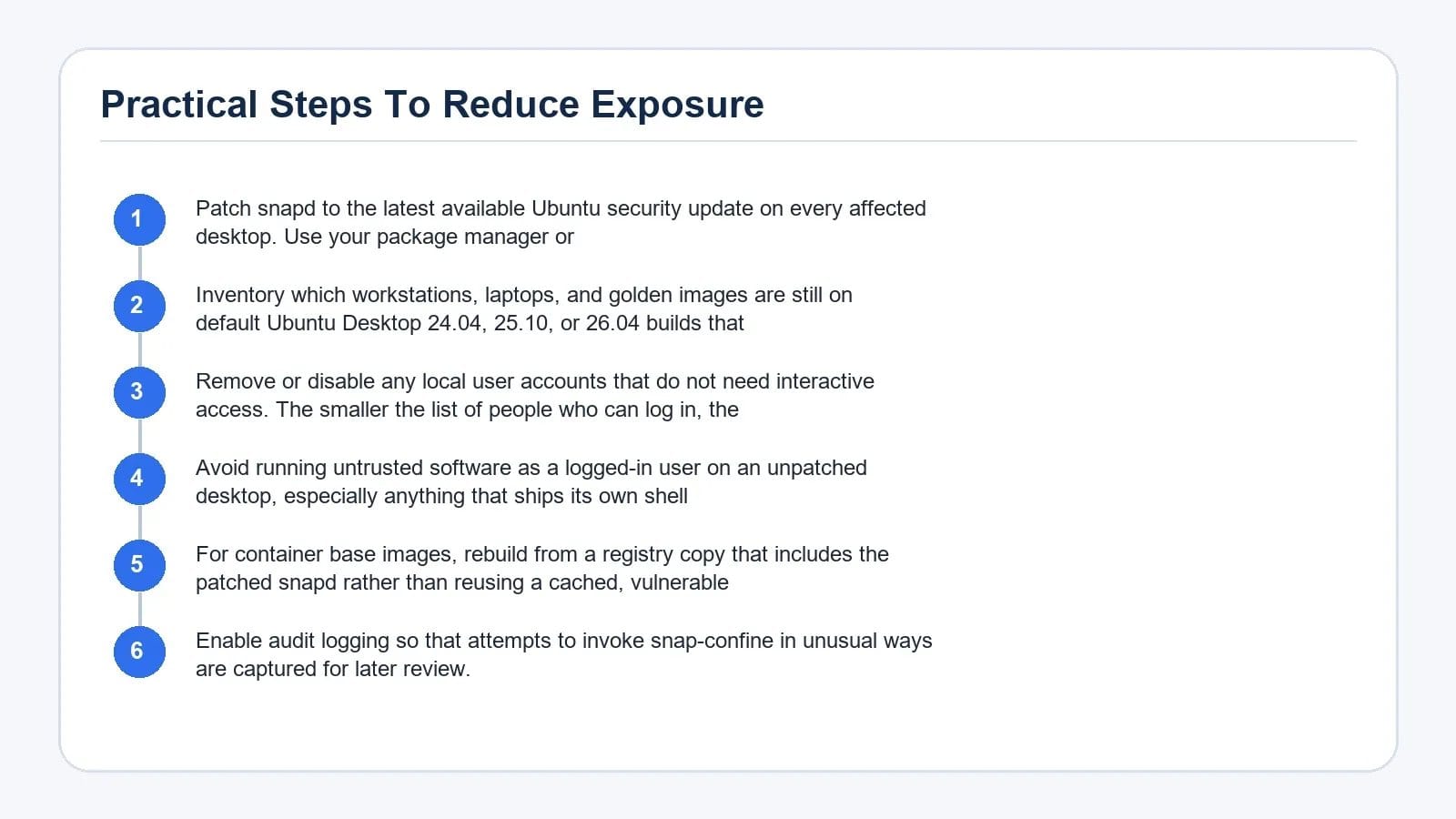Step-by-step process diagram for Practical Steps To Reduce Exposure