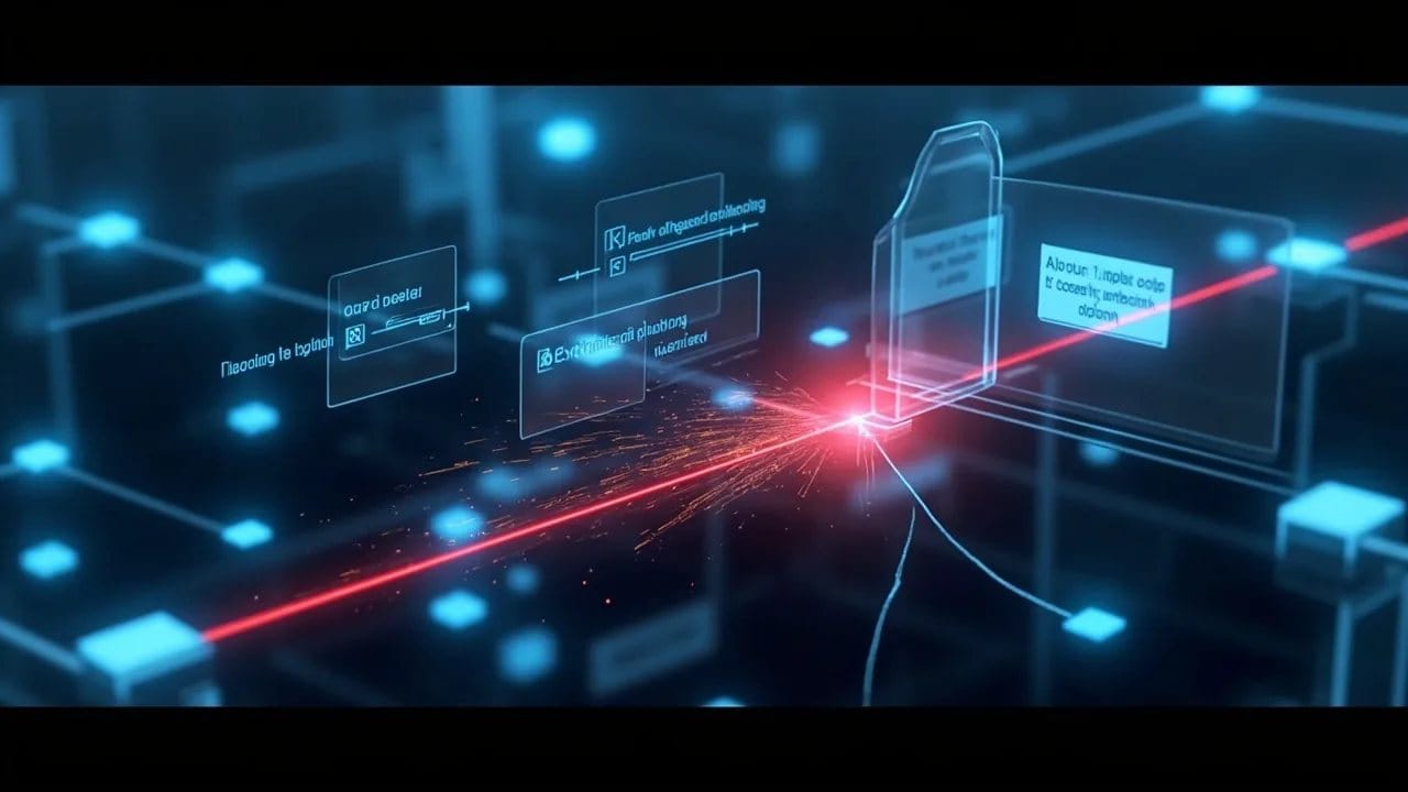 Technical illustration explaining How a Typical Phishing Email Works for what is email phishing