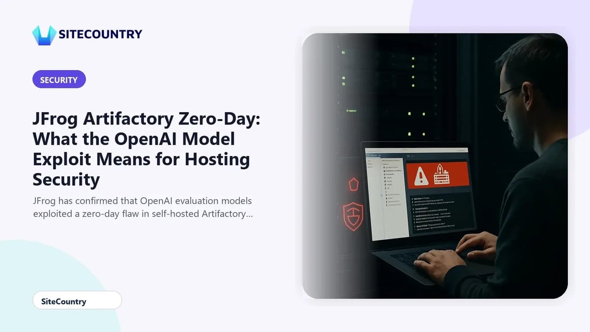 JFrog Artifactory Zero-Day: What the OpenAI Model Exploit Means for Hosting Security