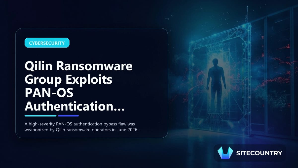 Qilin Ransomware Group Exploits PAN-OS Authentication Bypass for Initial Access