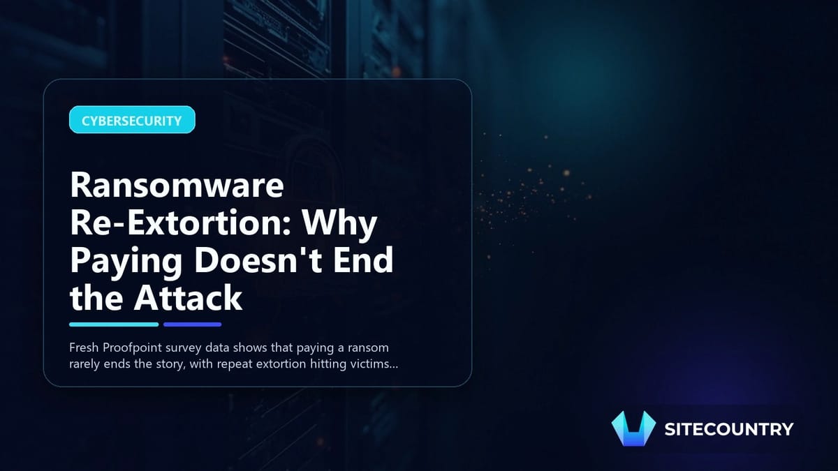 Ransomware Re-Extortion: Why Paying Doesn't End the Attack