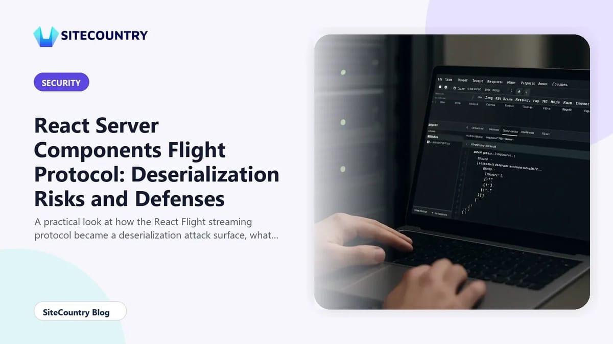 React Server Components Flight Protocol: Deserialization Risks and Defenses