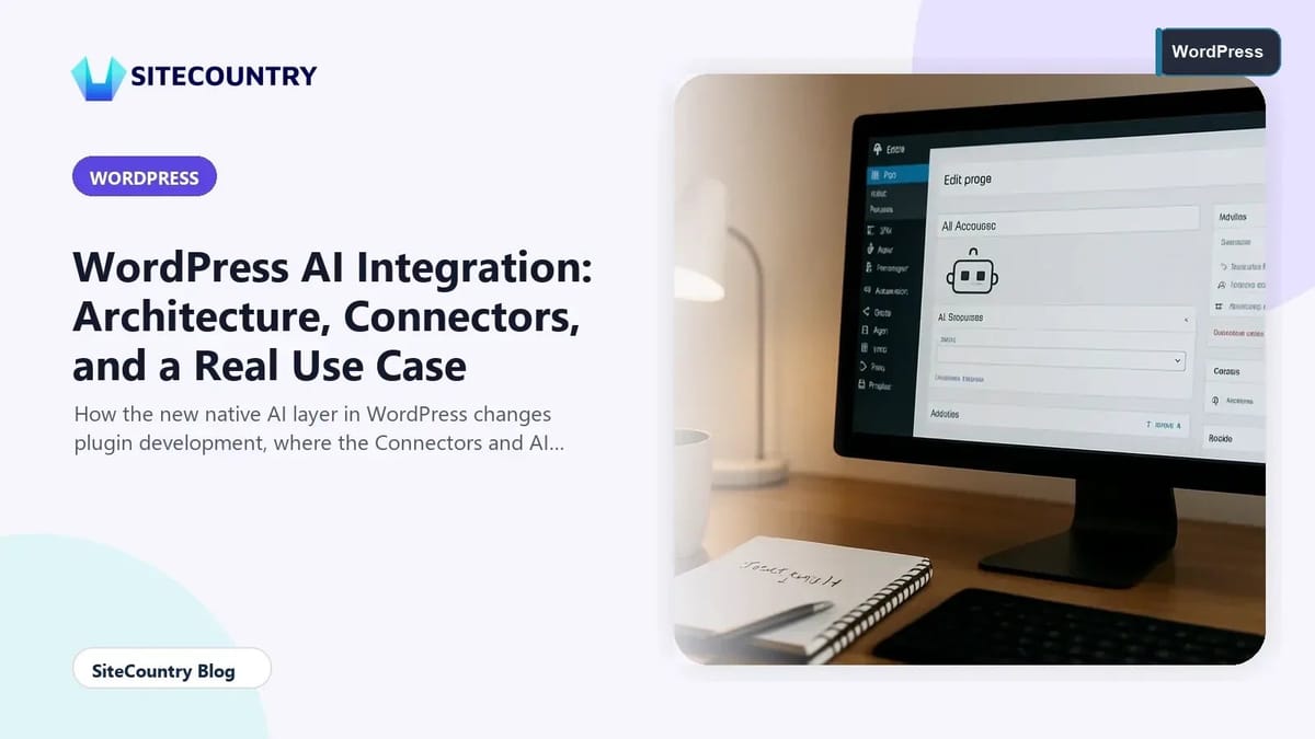 WordPress AI Integration: Architecture, Connectors, and a Real Use Case
