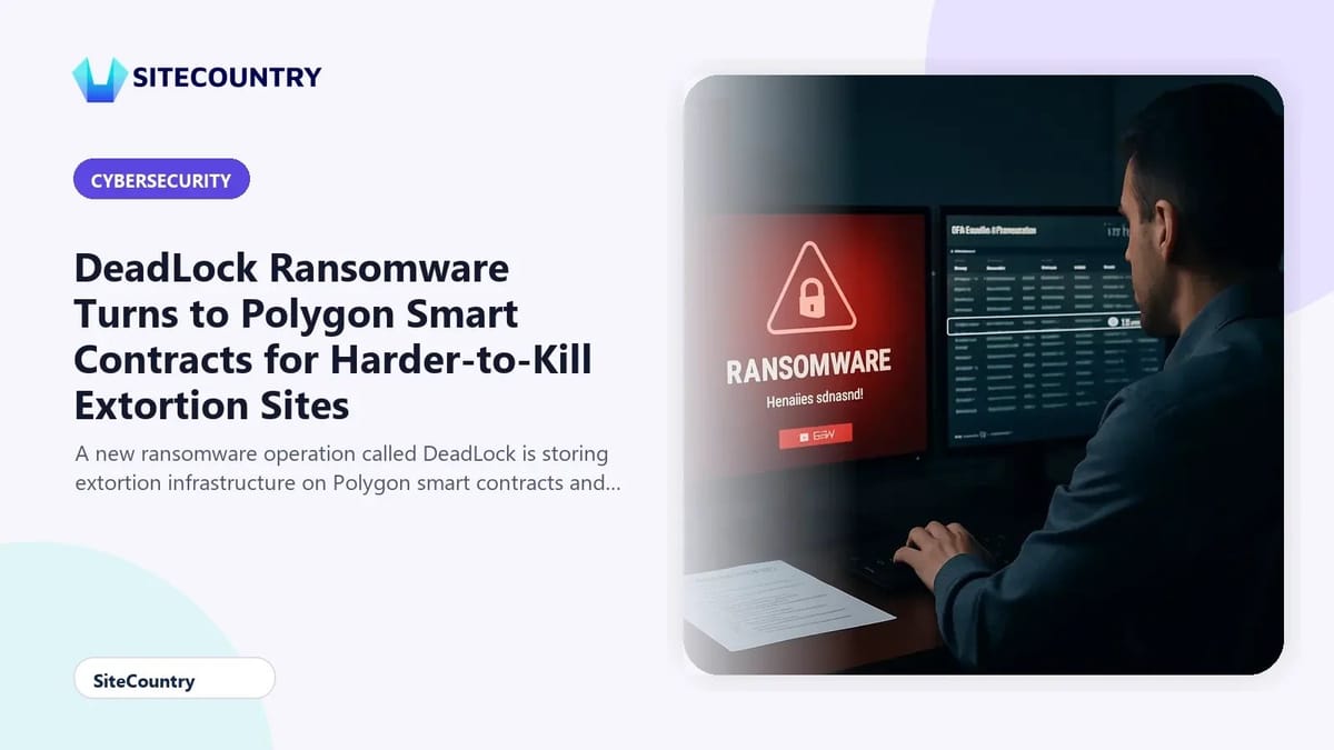 DeadLock Ransomware Turns to Polygon Smart Contracts for Harder-to-Kill Extortion Sites