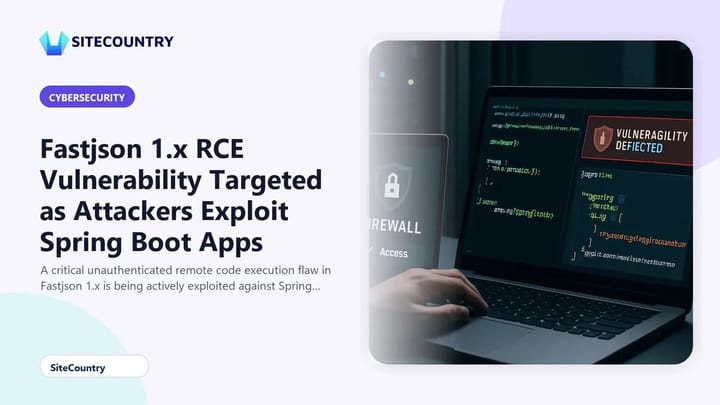 Developer analyzing Spring Boot code and JSON payloads while investigating the Fastjson 1.x RCE vulnerability in a data